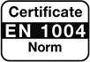 Certyfikat EN 1004