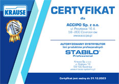 accipo sp. z o.o. certyfikat