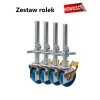 KRAUSE Zestaw rolek jezdnych 150 mm (4 sztuki) (seria Stabilo)