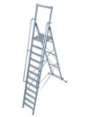 KRAUSE Stabilo drabina z platformą i poręczami 12 stopni + rolki
