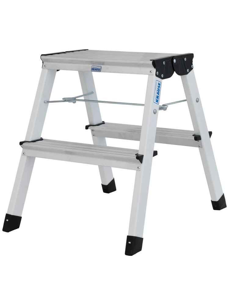 KRAUSE Treppy drabina schodki dwustronne składane 2x2 (białe)