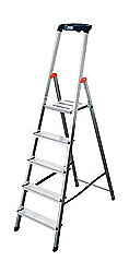 KRAUSE SAFETY drabina aluminiowa z PÓŁKĄ