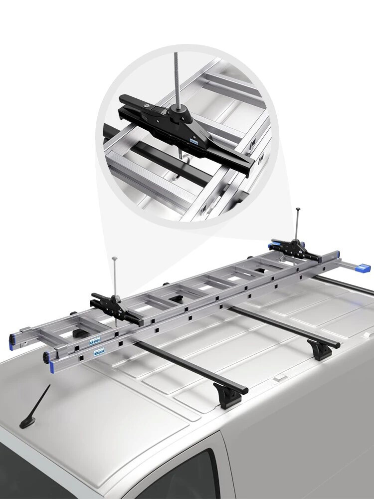 KRAUSE Zestaw uchwytów do mocowania drabin na bagażnikach dachowych samochodów