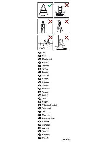 KRAUSE Etykieta informacyjna "Schodki" (5 szt.)