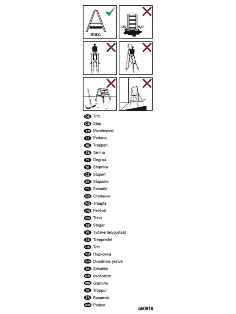 KRAUSE Etykieta informacyjna "Schodki" (5 szt.)