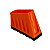 KRAUSE Stopki 2K 40x20 mm pomarańczowe (para)
