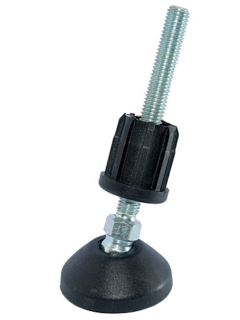 KRAUSE Stopy o regulowanej wysokości z gumowymi nakładkami (4 sztuki)