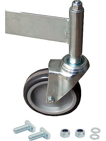 KRAUSE Rolka bez hamulca do pomostów 8 stopniowych z poręczami