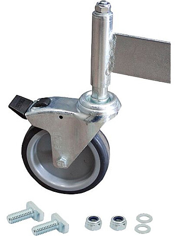 KRAUSE Rolka z hamulcem do pomostów 5+6 stopniowych z poręczami