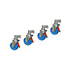 KRAUSE Zestaw rolek jezdnych 125 mm (4 sztuki) KRAUSE Zestaw rolek jezdnych 125 mm (4 sztuki)