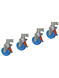 KRAUSE Zestaw rolek jezdnych 125 mm (4 sztuki) KRAUSE Zestaw rolek jezdnych 125 mm (4 sztuki)