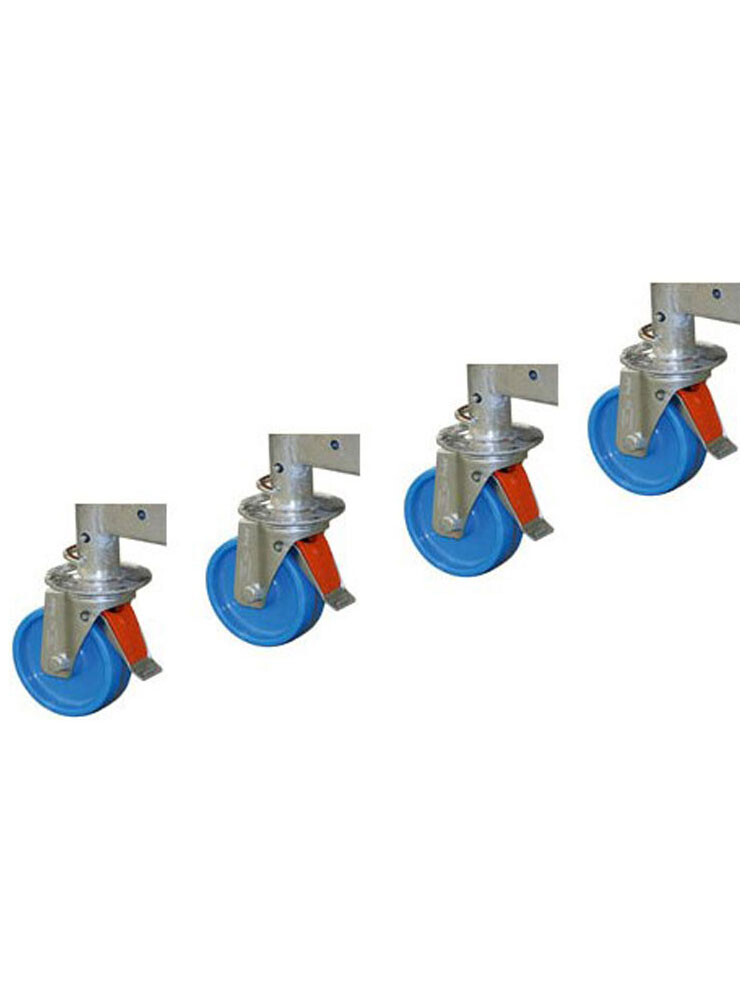 KRAUSE Zestaw rolek jezdnych 125 mm (4 sztuki)