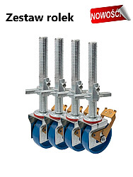 KRAUSE Zestaw rolek jezdnych 150 mm (4 sztuki) (seria Stabilo) KRAUSE Zestaw rolek jezdnych 150 mm (4 sztuki) (seria Stabilo)
