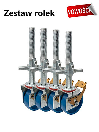 KRAUSE Zestaw rolek jezdnych 150 mm (4 sztuki) (seria Stabilo)