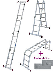 KRAUSE CORDA drabina aluminiowa przegubowa 4x3