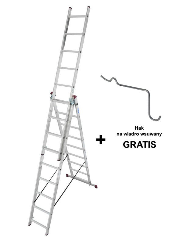 PROMOCJA: KRAUSE CORDA drabina aluminiowa wielofunkcyjna 3x9