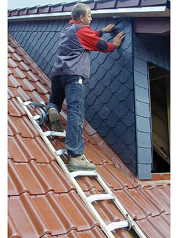 Krause Drabina dachowa aluminiowo-drewniana 8 szczebli