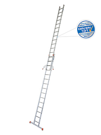 KRAUSE FABILO Drabina rozsuwana 2x15 szczebli