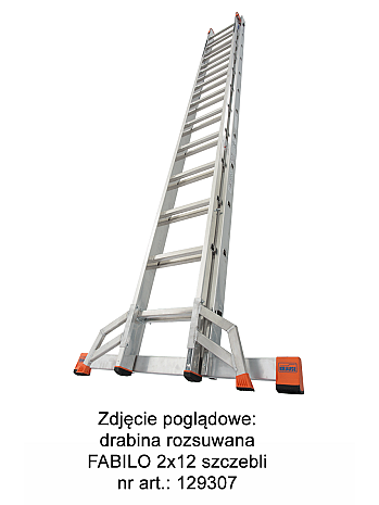 KRAUSE FABILO Drabina rozsuwana 2x15 szczebli
