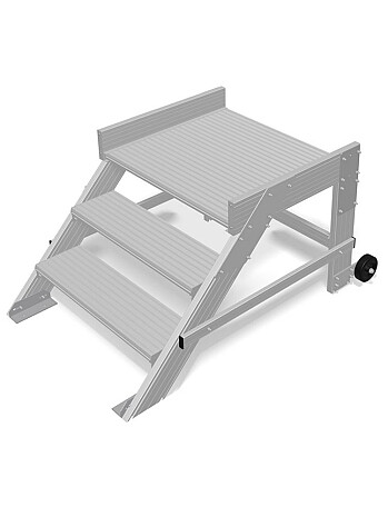 KRAUSE Schodki jezdne z pomostem 3 stopnie o szer. 800 mm