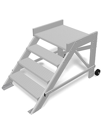 KRAUSE Schodki jezdne z pomostem 4 stopnie o szer. 1000 mm