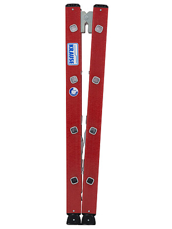 KRAUSE drabina dwustronna z podłużnicami z tworzywa sztucznego 2x4 stopnie