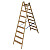 KRAUSE STABILO drabina drewniana dwustronna ze stopniami/szczeblami 2x8