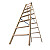 KRAUSE STABILO drabina drewniana dwustronna ze stopniami/szczeblami 2x8