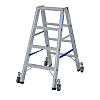 KRAUSE STABILO Drabina dwustronna z rolkami 2x4 stopnie KRAUSE STABILO Drabina dwustronna z rolkami 2x4 stopnie