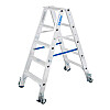 KRAUSE STABILO Drabina dwustronna z rolkami 2x5 stopni KRAUSE STABILO Drabina dwustronna z rolkami 2x5 stopni