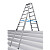 KRAUSE Stabilo teleskopowa drabina na schody, dwustronna 2x7 stopni