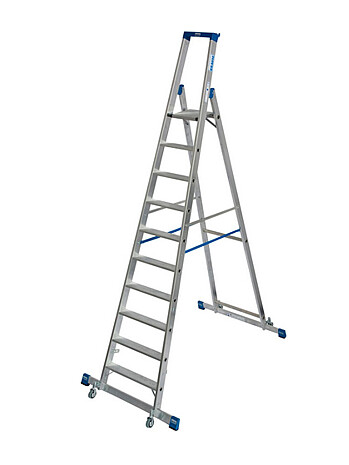 KRAUSE STABILO drabina wolnostojąca jezdna ze stabilizatorem 10 stopni