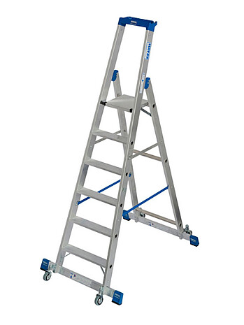 KRAUSE STABILO drabina wolnostojąca jezdna ze stabilizatorem 6 stopni