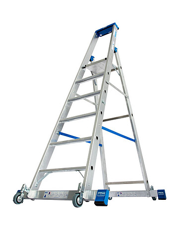 KRAUSE STABILO drabina wolnostojąca jezdna ze stabilizatorem 6 stopni