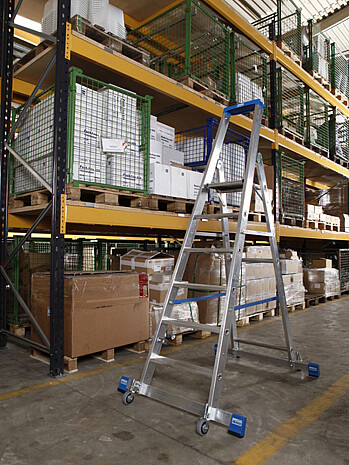 KRAUSE STABILO drabina wolnostojąca jezdna ze stabilizatorem 7 stopni