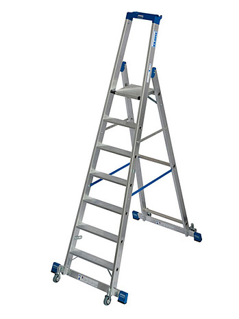 KRAUSE STABILO drabina wolnostojąca jezdna ze stabilizatorem 7 stopni