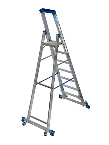 KRAUSE STABILO drabina wolnostojąca jezdna ze stabilizatorem 7 stopni