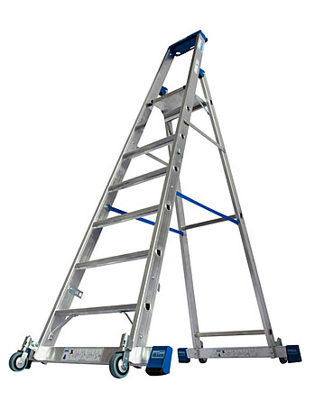 KRAUSE STABILO drabina wolnostojąca jezdna ze stabilizatorem 7 stopni