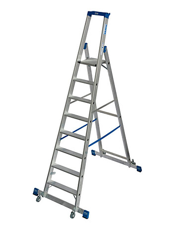 KRAUSE STABILO drabina wolnostojąca jezdna ze stabilizatorem 8 stopni