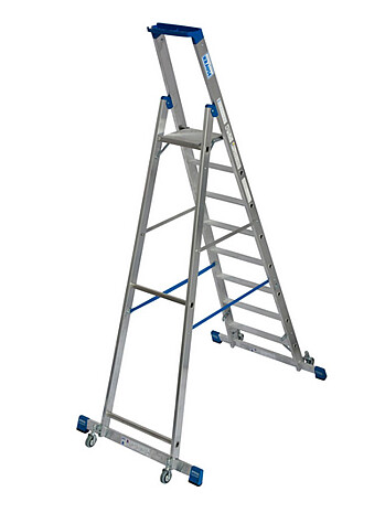 KRAUSE STABILO drabina wolnostojąca jezdna ze stabilizatorem 8 stopni