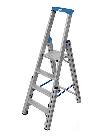 KRAUSE Stabilo teleskopowa drabina na schody, wolnostojąca jednostronna 4 stopniowa