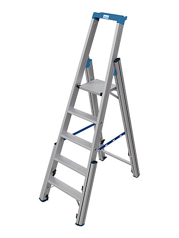 KRAUSE Stabilo teleskopowa drabina na schody, wolnostojąca jednostronna 5 stopniowa