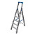 KRAUSE Stabilo teleskopowa drabina na schody, wolnostojąca jednostronna 5 stopniowa