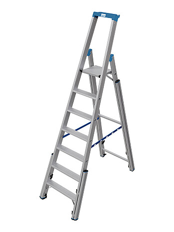 KRAUSE Stabilo teleskopowa drabina na schody, wolnostojąca jednostronna 7 stopniowa