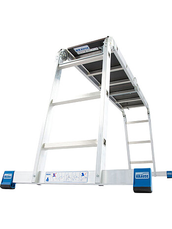 KRAUSE Stabilo uniwersalna drabina przegubowa z platformą 4x3 szczeble