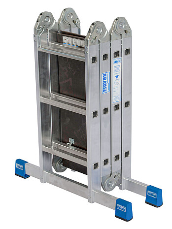 KRAUSE Stabilo uniwersalna drabina przegubowa z platformą 4x3 szczeble