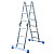 KRAUSE Stabilo uniwersalna drabina przegubowa z platformą 4x3 szczeble