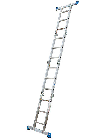 KRAUSE Stabilo uniwersalna drabina przegubowa z platformą 4x3 szczeble