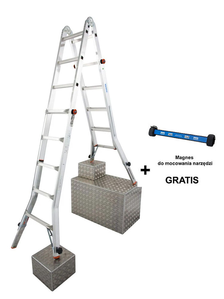 KRAUSE TeleVario przegubowa drabina teleskopowa 4x5