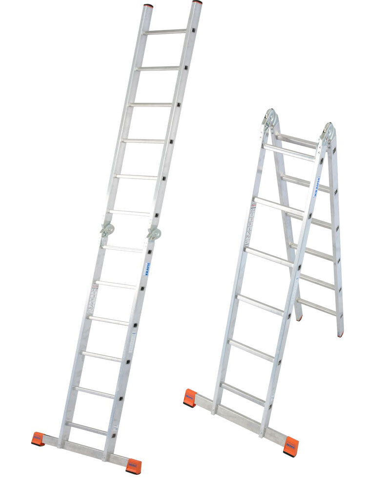 KRAUSE TriMatic  dwustronna drabina przegubowa 2x6 szczebli
